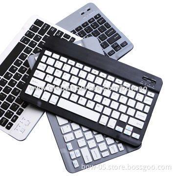 Ultra-thin Wireless Bluetooth Keyboards for iPad 2/3/4, and Other 10" Tablets, Android/Windows/iOS